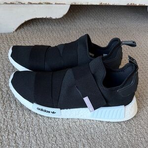 Adidas Black and White Slip-On Sneakers Women’s size 11